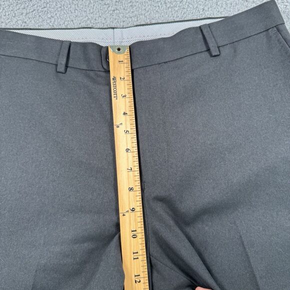 Peter Millar Pants Mens 35x29 Black Golf Dress Flat Front Crown Sport Casual - Picture 6 of 11